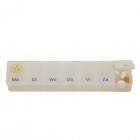 Pastillero 1 semana - transparente blanco NL