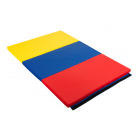 Colchoneta de gimnasio plegable de colores - 180x120x5 cm rojo azul amarillo