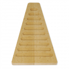 Bandeja Triangular de Madera de Haya Maciza