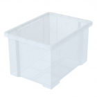 Caja de almacenaje sin tapa - Tamaño S - Transparente - Set de 5