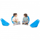 Pequeña Silla Mecedora Azul - Set de 4