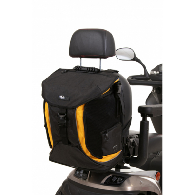 Bolsa Torba Go para silla de ruedas & scooter - negro/amarillo