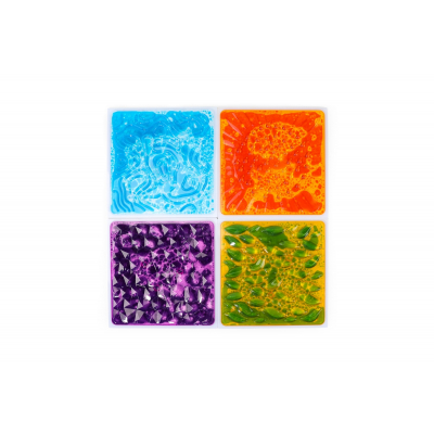 Set de 4 Baldosas Sensoriales Líquidas Texturizadas