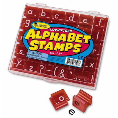 Sellos de las letras del alfabeto en minúsculas