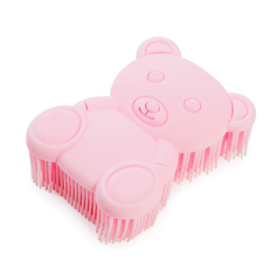 Cepillo de terapia animal - oso rosa