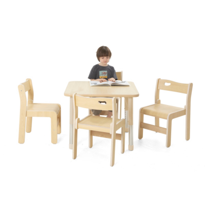 Mesa cuadrada Owlaf - superficie de melamina
