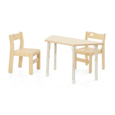 Mesa trapezoidal Owlaf 120 x 60 cm - Superficie HPL