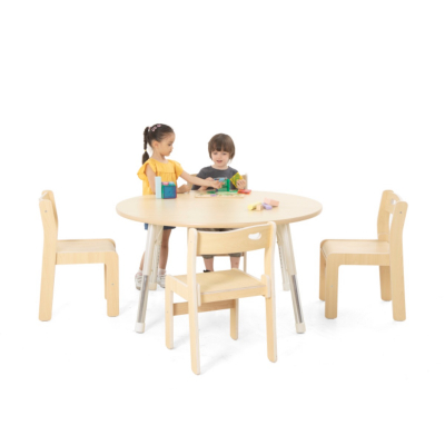 Mesa redonda Owlaf 120 cm - revestimiento de melamina
