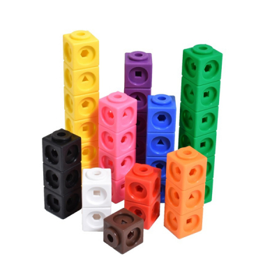 Cubos de enlace matemático - juego de 100