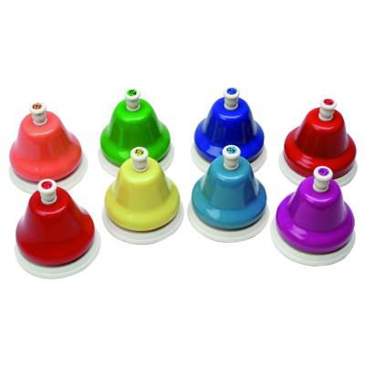 Set de Campanas de Escritorio Sensorial Kidsplay, 8 Campanas Coloridas