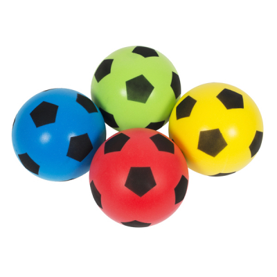 Juego de 4 balones de fútbol de espuma blanda