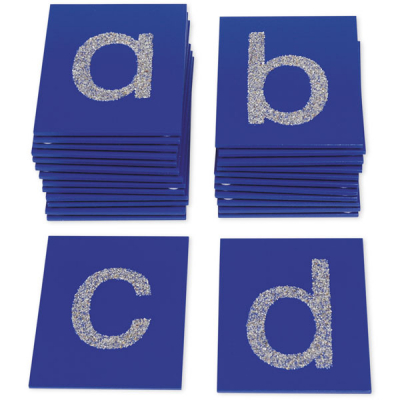 Placas táctiles ABC 26 piezas, letras pequeñas