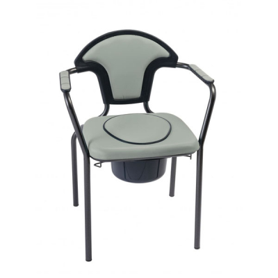 Silla con inodoro - gris regulable